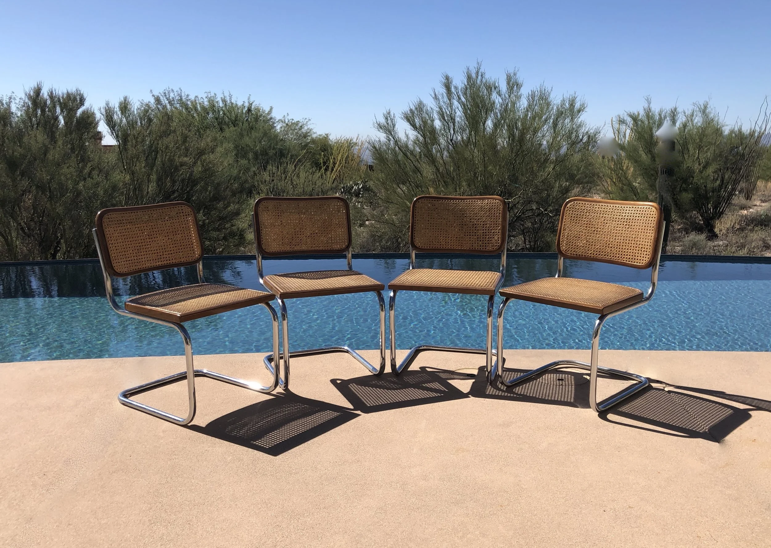 Mid Century Modern Marcel Breuer Cesca Chairs