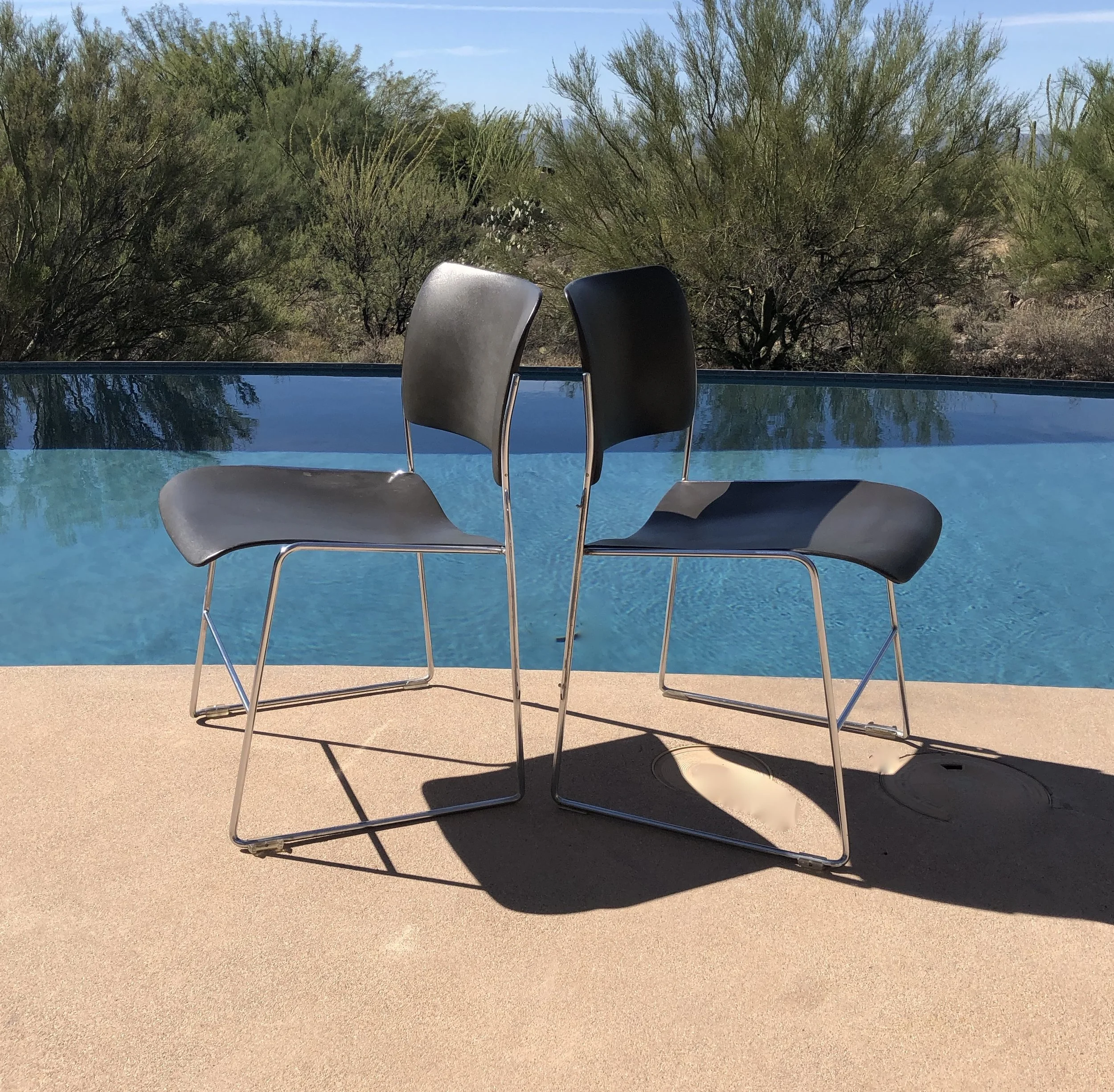Mid Century Modern Stackable Chairs