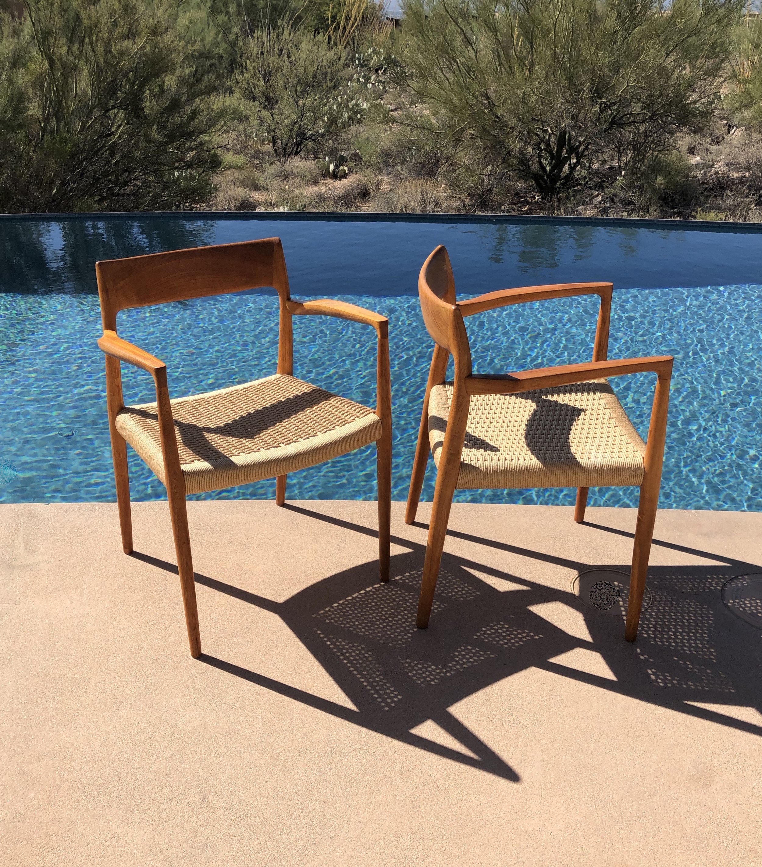 Danish Modern Moller Arm Chairs