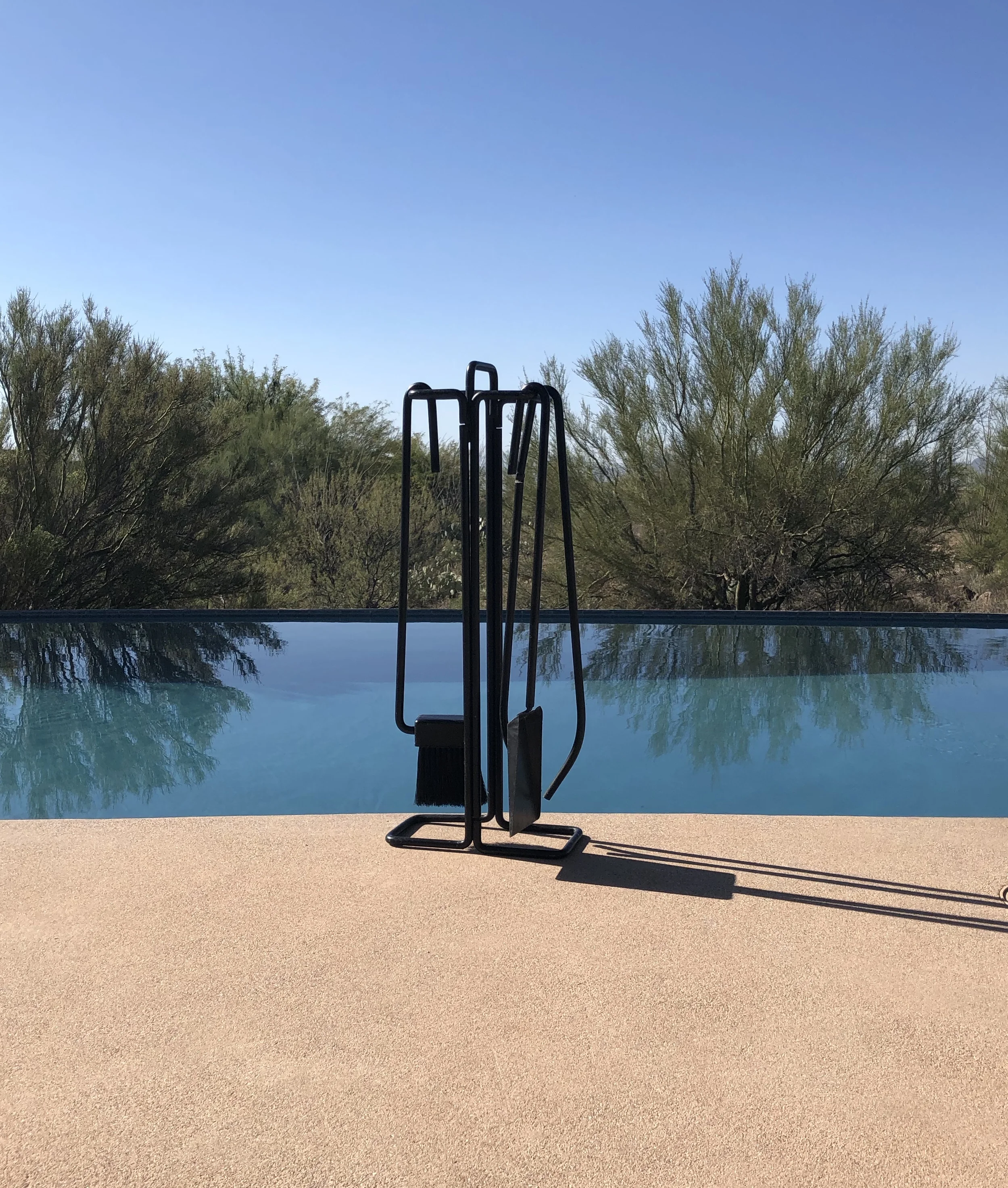 Mid Century Modernist Fireplace Tool Set