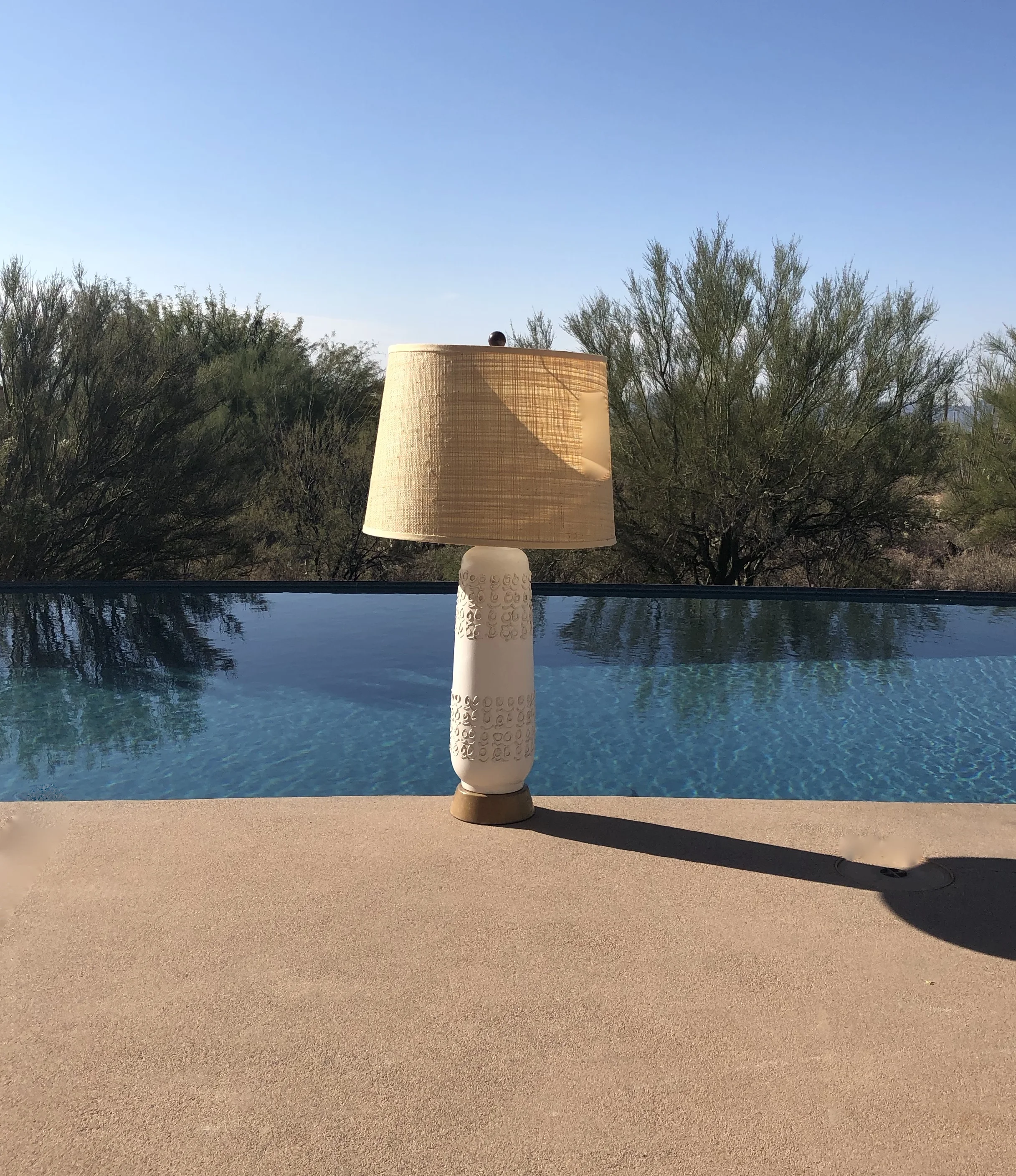 Mid Century Modern Bitossi Pottery Lamp