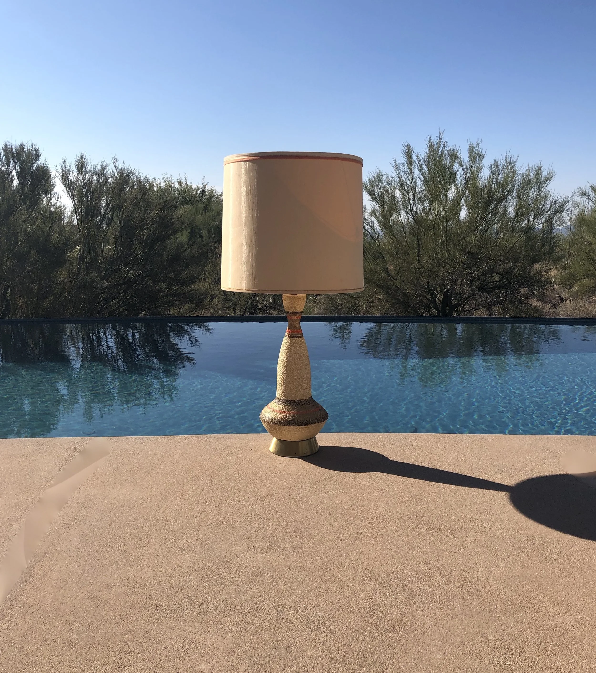 Mid Century Modern Plaster Lamp