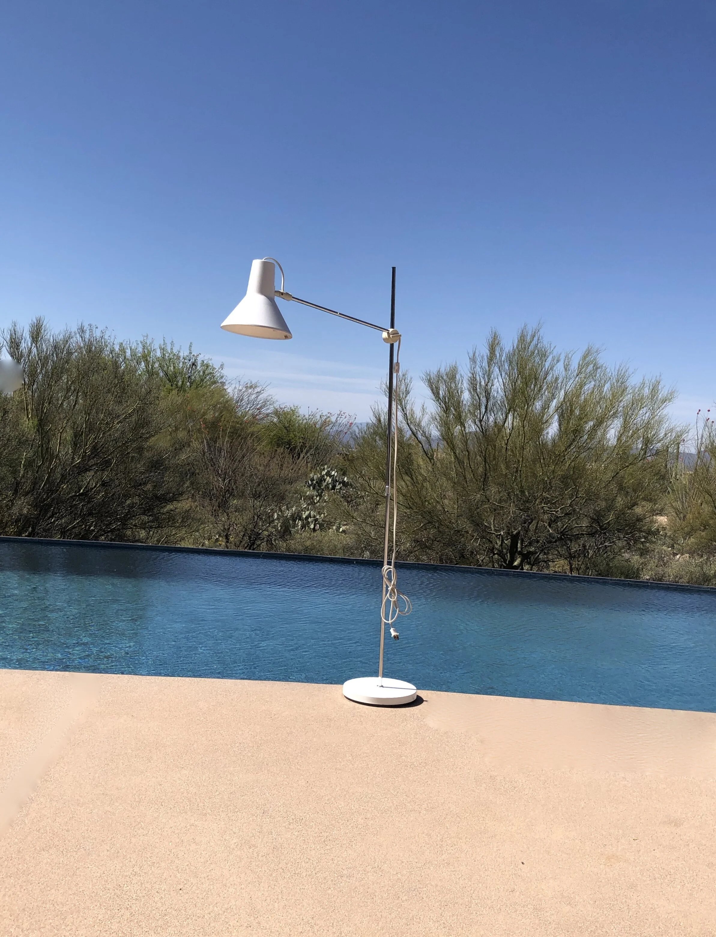 Mid Century Modern Enamel Floor Lamp