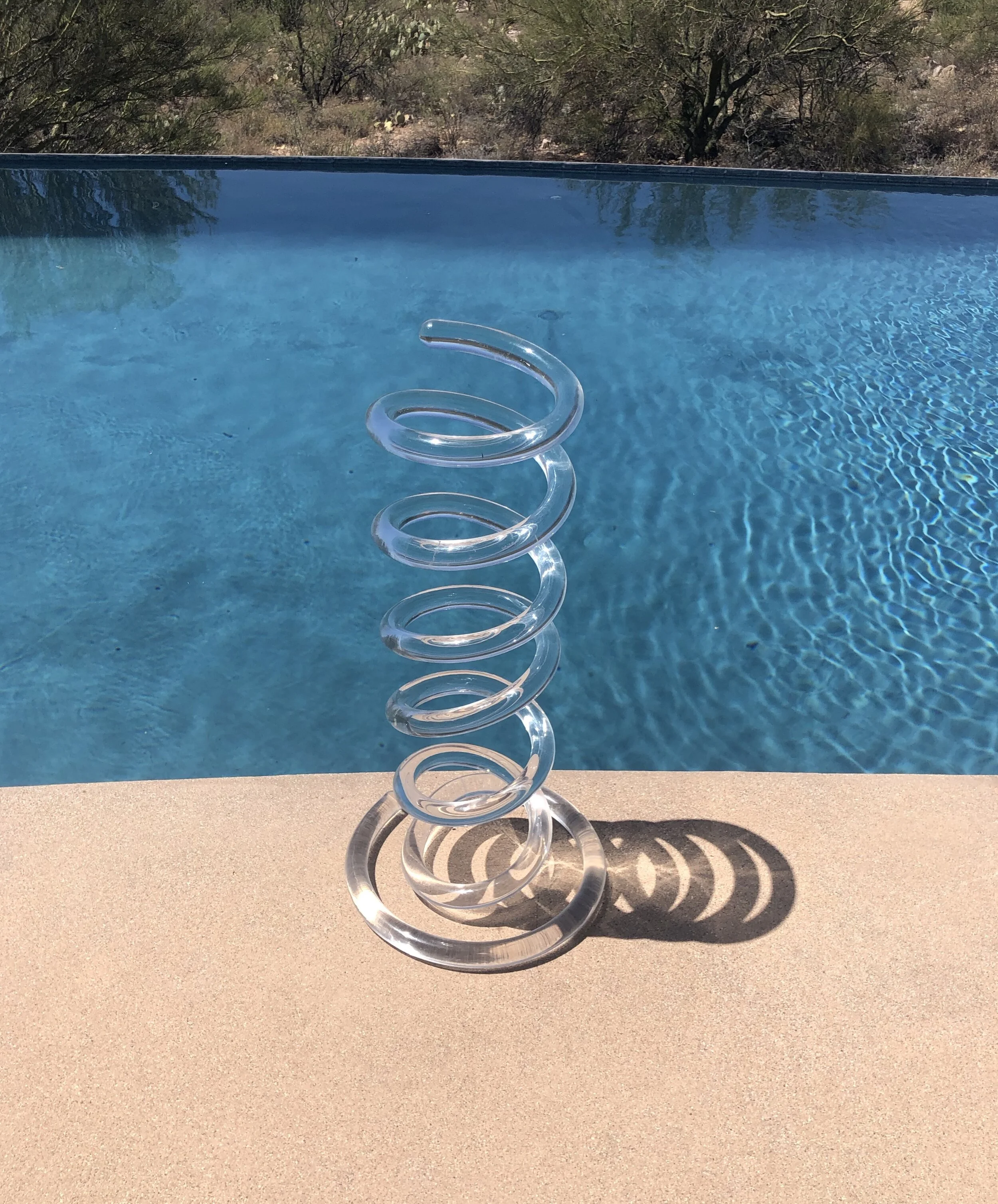 Mid Century Lucite Umbrella Stand