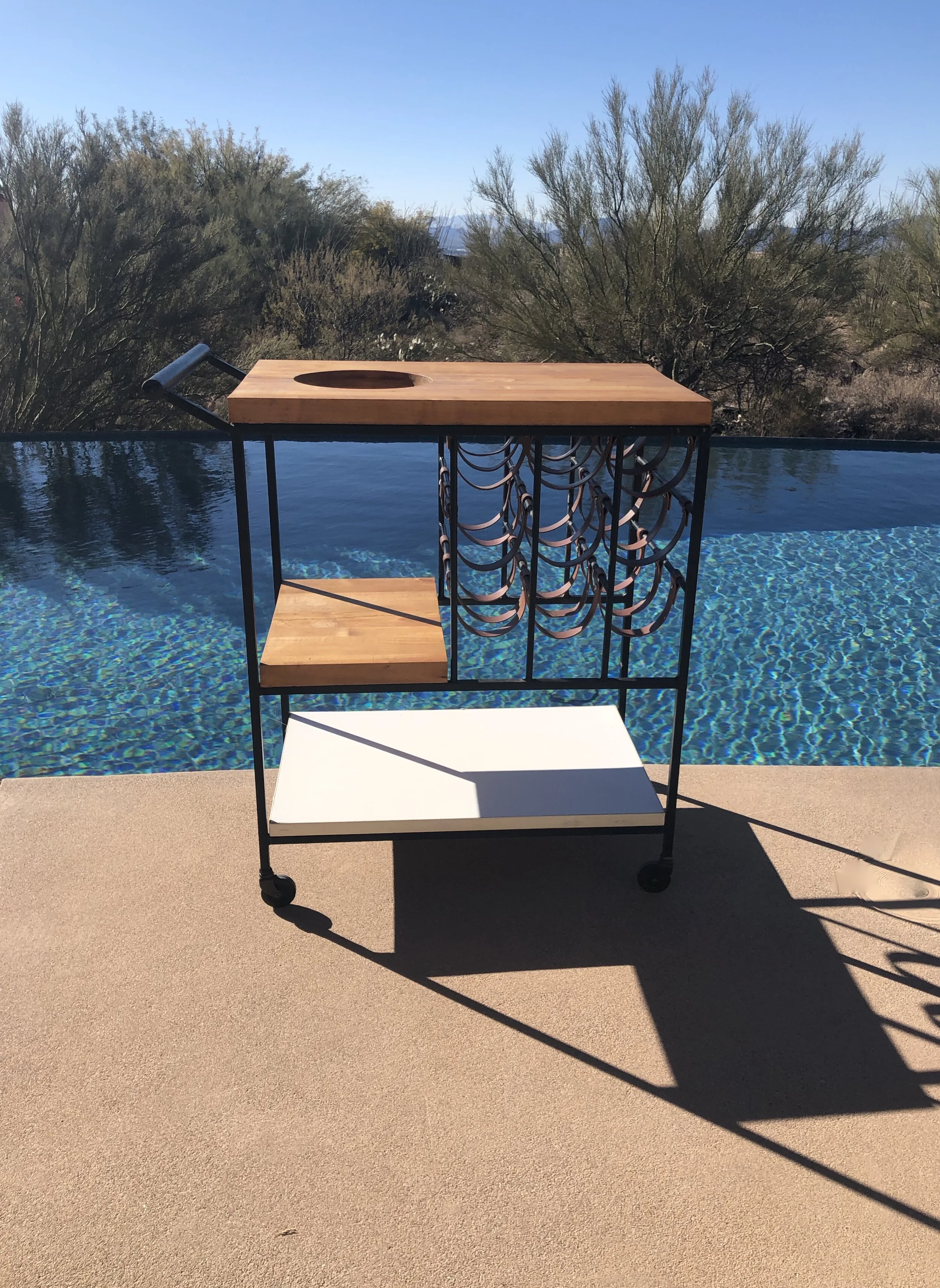 Mid Century Modern Arthur Umanoff Bar Cart