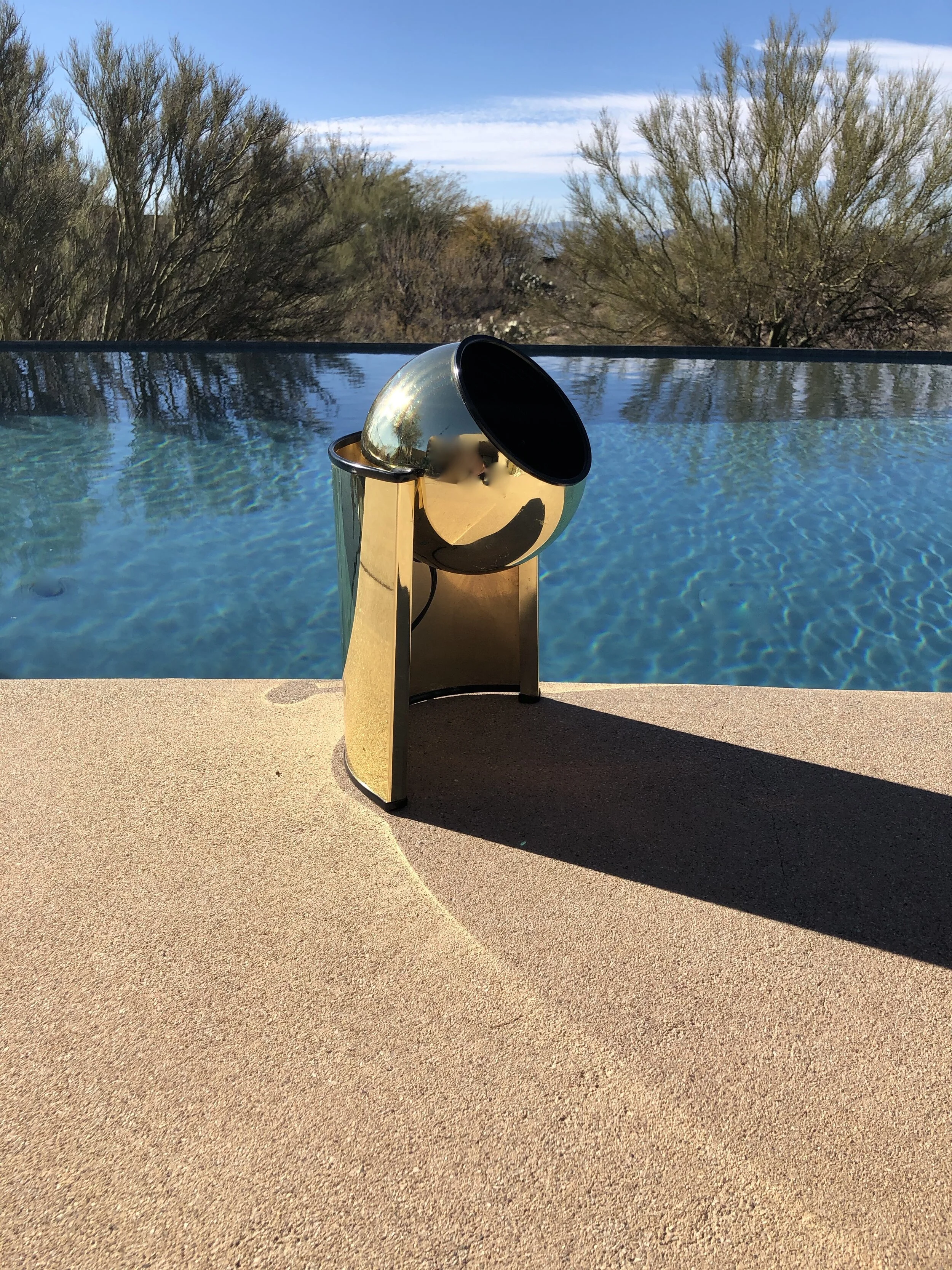 Vintage Modern Brass Spotlight