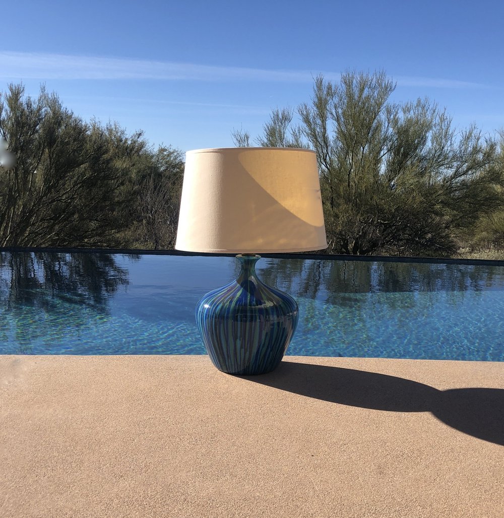 Mid Century Drip Glaze Lamp — ENCORE MODERN