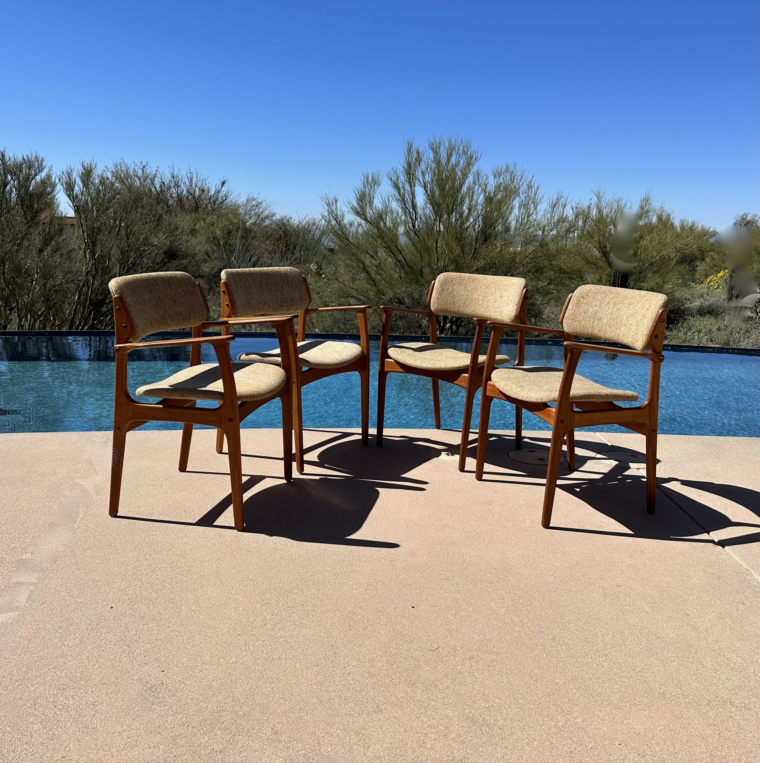 Danish Modern Erik Buch Arm Chairs