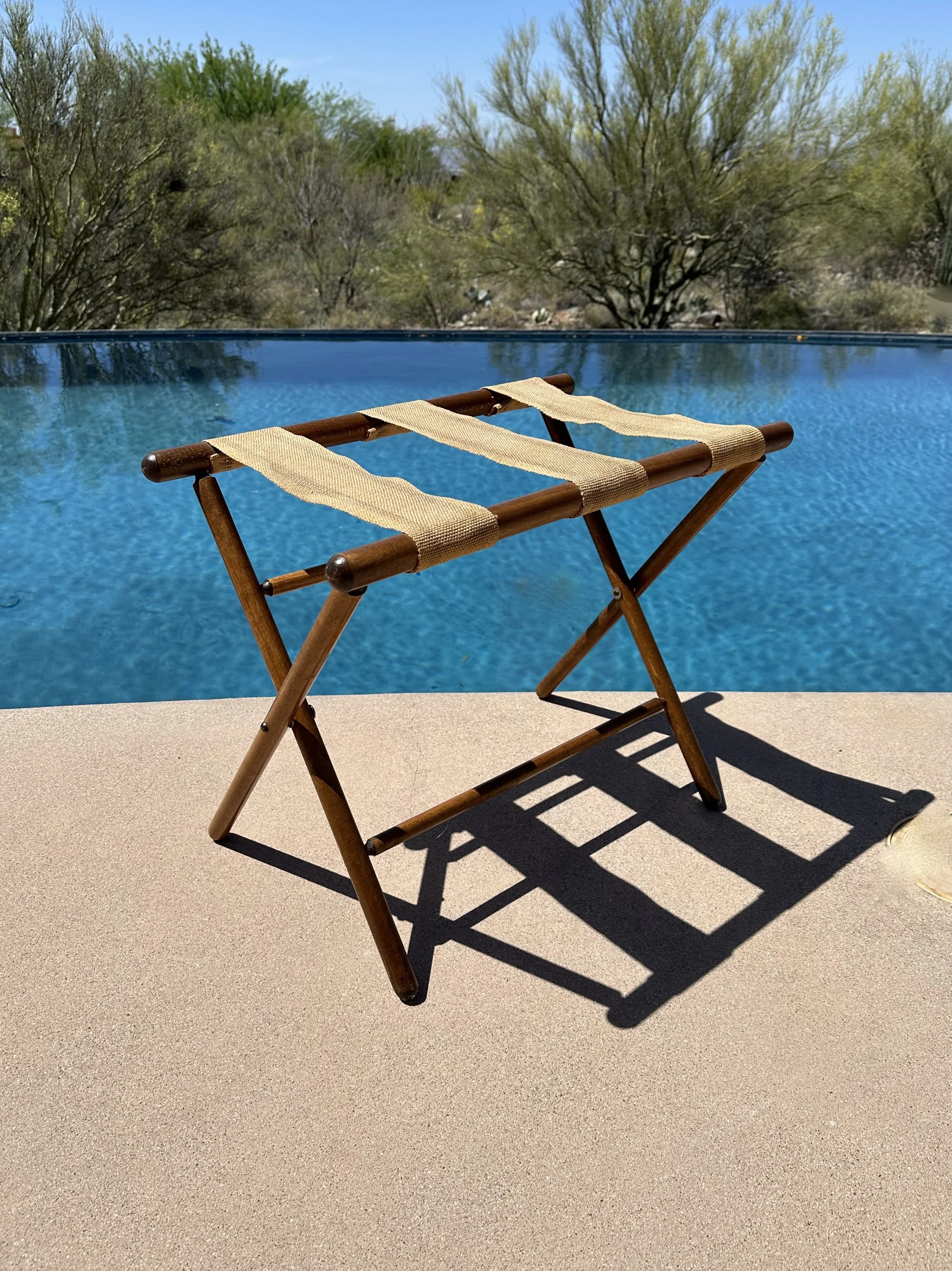 Mid Century Modern Luggage Stand