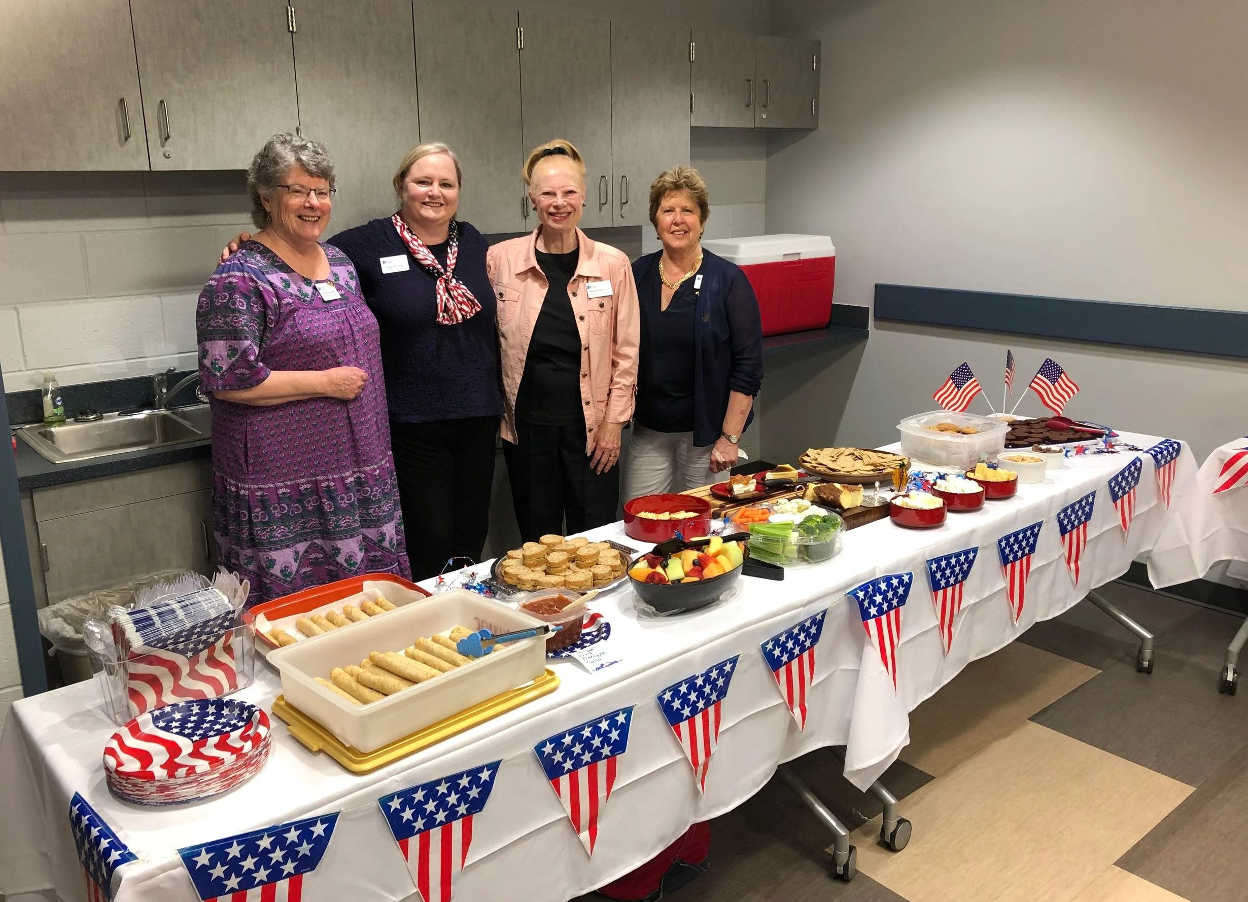 Freedom Hill Daughters prepared a delicious table for our monthly chapter meeting, June 2019