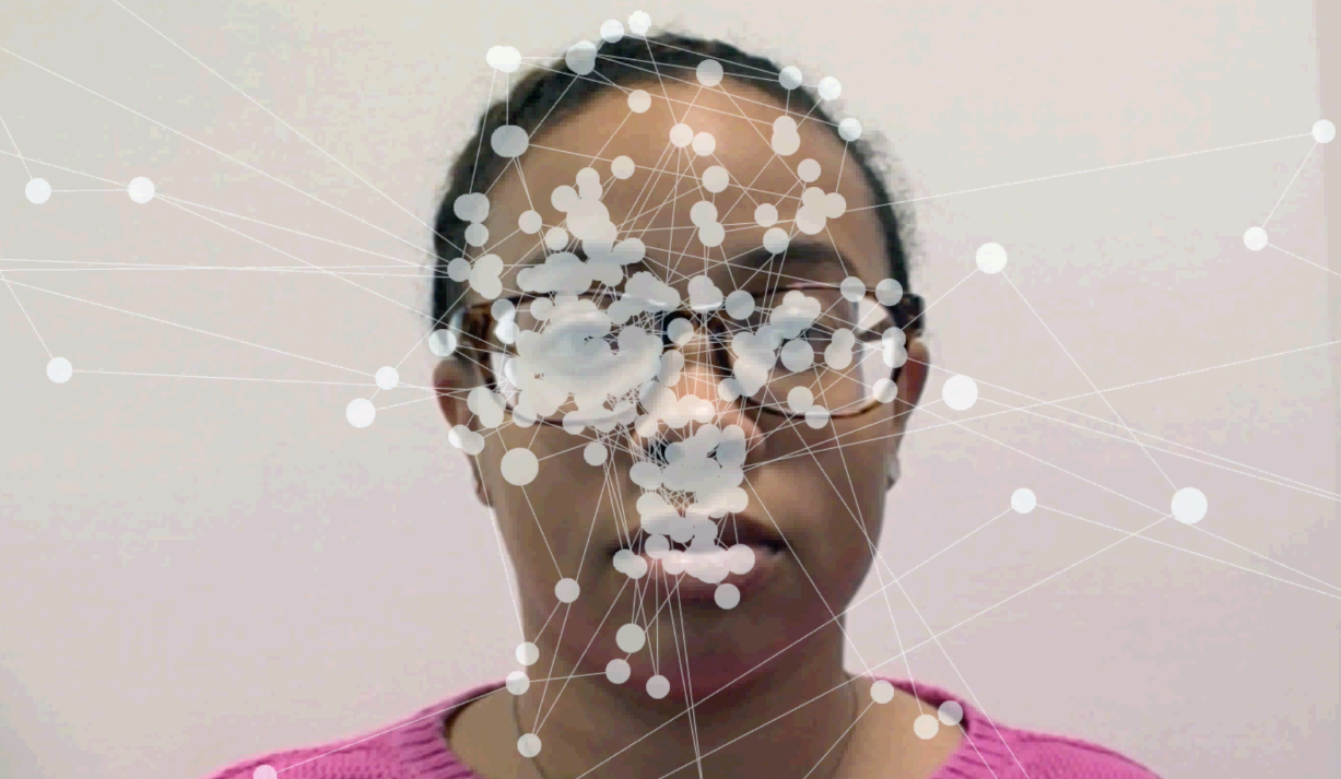  A composite visualization of the individual's saccades and fixations.&nbsp; 