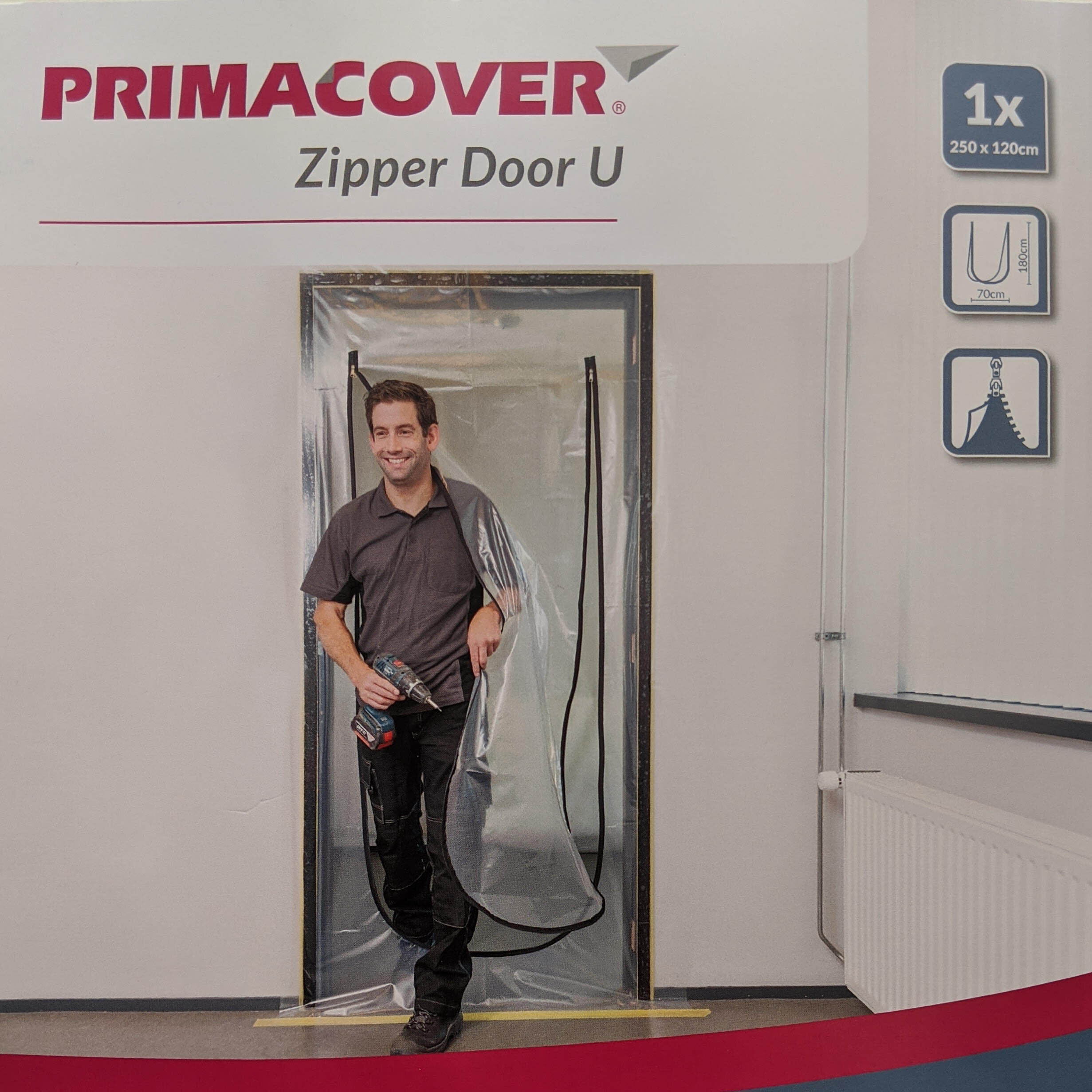 Curtain-Wall PrimaCover Zipper Door U Shape