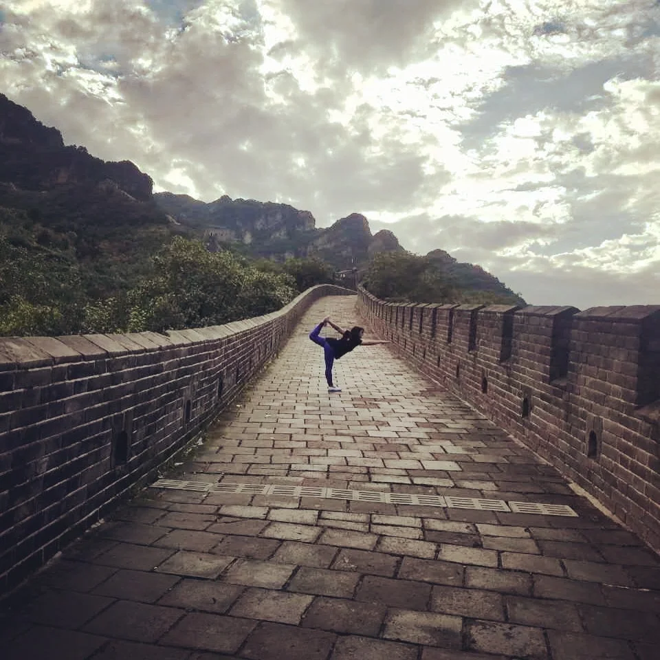 Nahal Haghbin on The Great Wall of China ( 长城, 天津蓟县)