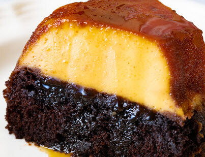 ChocoFlan (The Impossible Layered Cake)
