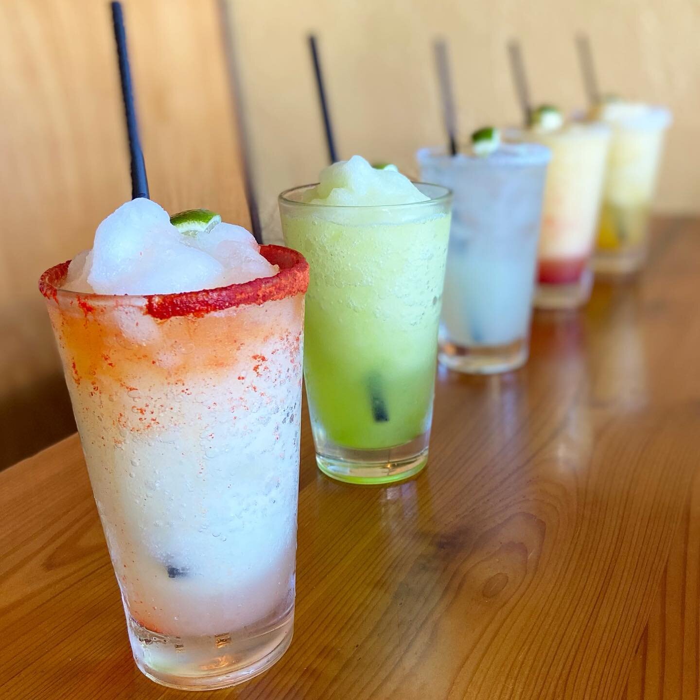 All lined up ready to celebrate National Margarita Day! Come join us 11am-9pm. 
.
.
.
.
.
#margarita #margaritas #nationalmargaritaday #celebration #cocktails #happyhour #makawao #maui #upcounrtymaui #upcountry