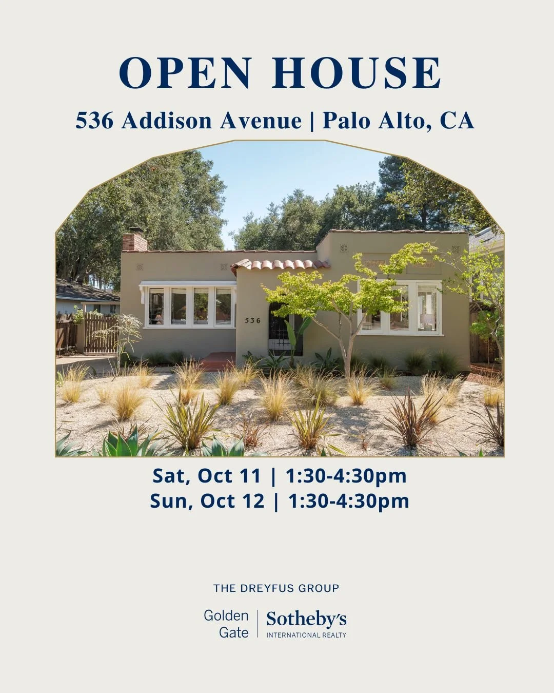 Join us at our open houses this weekend. We will be showcasing two exceptional properties in Palo Alto. Our team will be available to provide information and assist you in identifying the perfect home for you. More at &quot;Current Listings&quot; lin