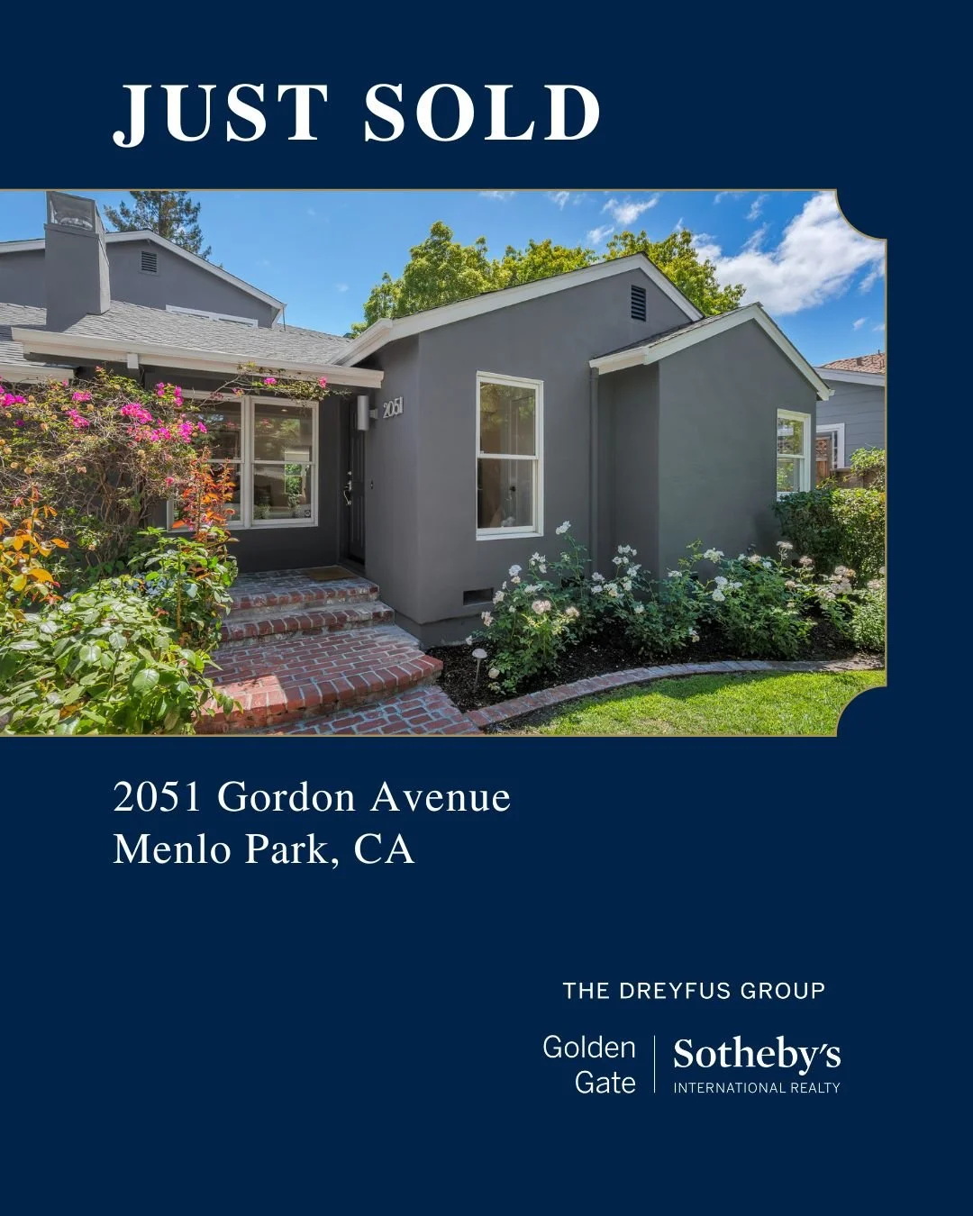 Just sold at 2051 Gordon Avenue in Menlo Park. A beautifully updated 4-bedroom, 3-bath home tucked away in a peaceful setting moments from premier dining and shopping. We Sell Menlo Park. We know the neighborhood, the buyers, and what makes homes her