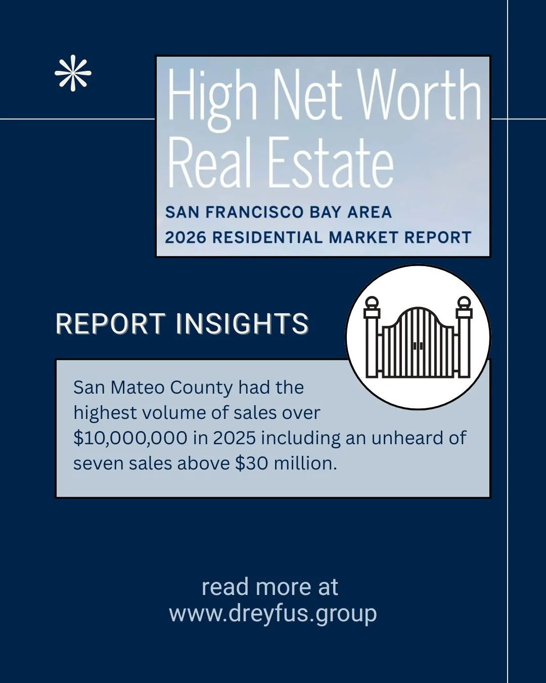 The essential residential real estate data is here in the latest High Net Worth Real Estate Report, which specifically focuses on home sales of $10 million and above. The report features insights on the San Francisco Bay Area market performance from 