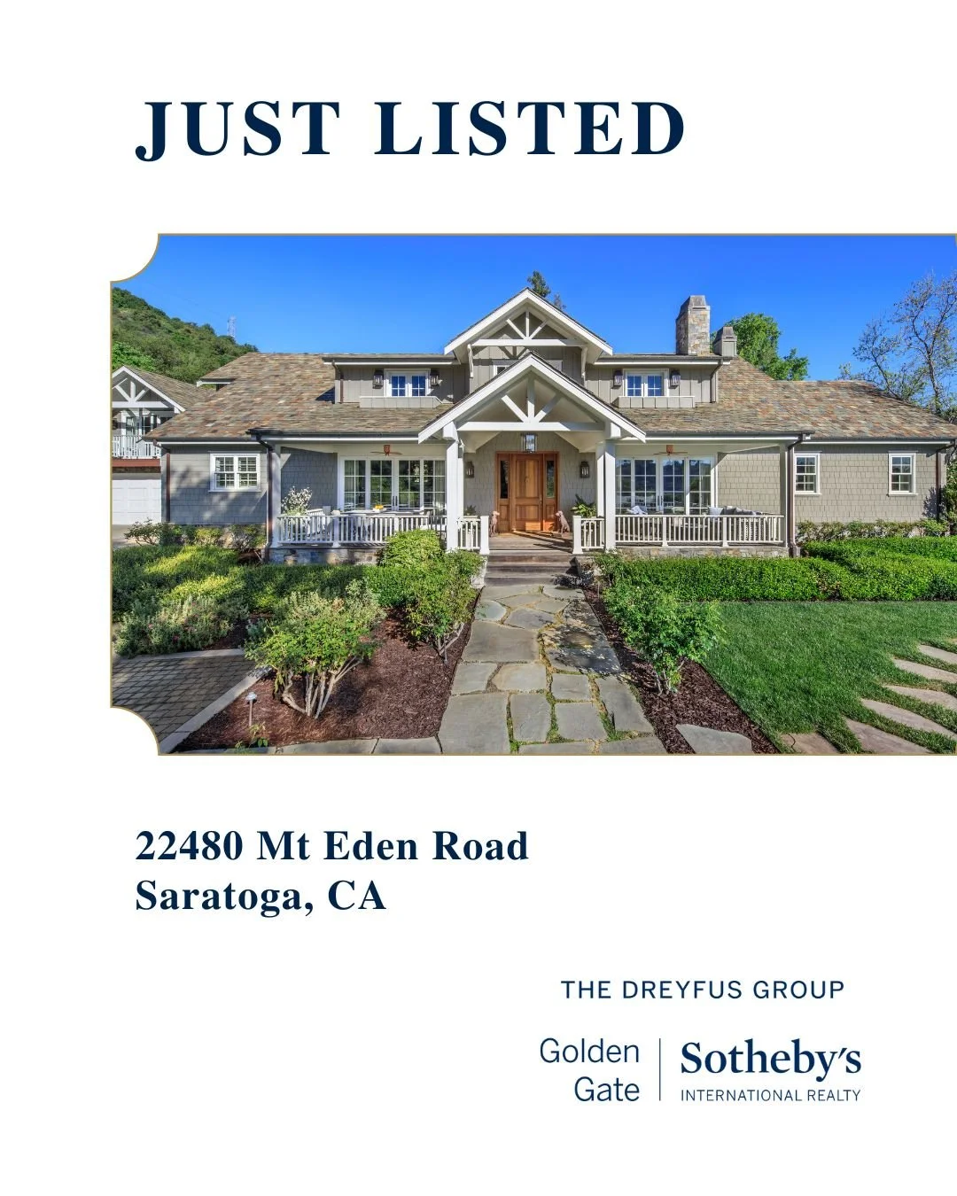 Just listed &ndash; 22480 Mt Eden Road in Saratoga. A custom-built estate serves as a secure family compound that balances world-class equestrian facilities with the sophisticated comforts of a 7,500-square-foot luxury residence. With six en-suite be