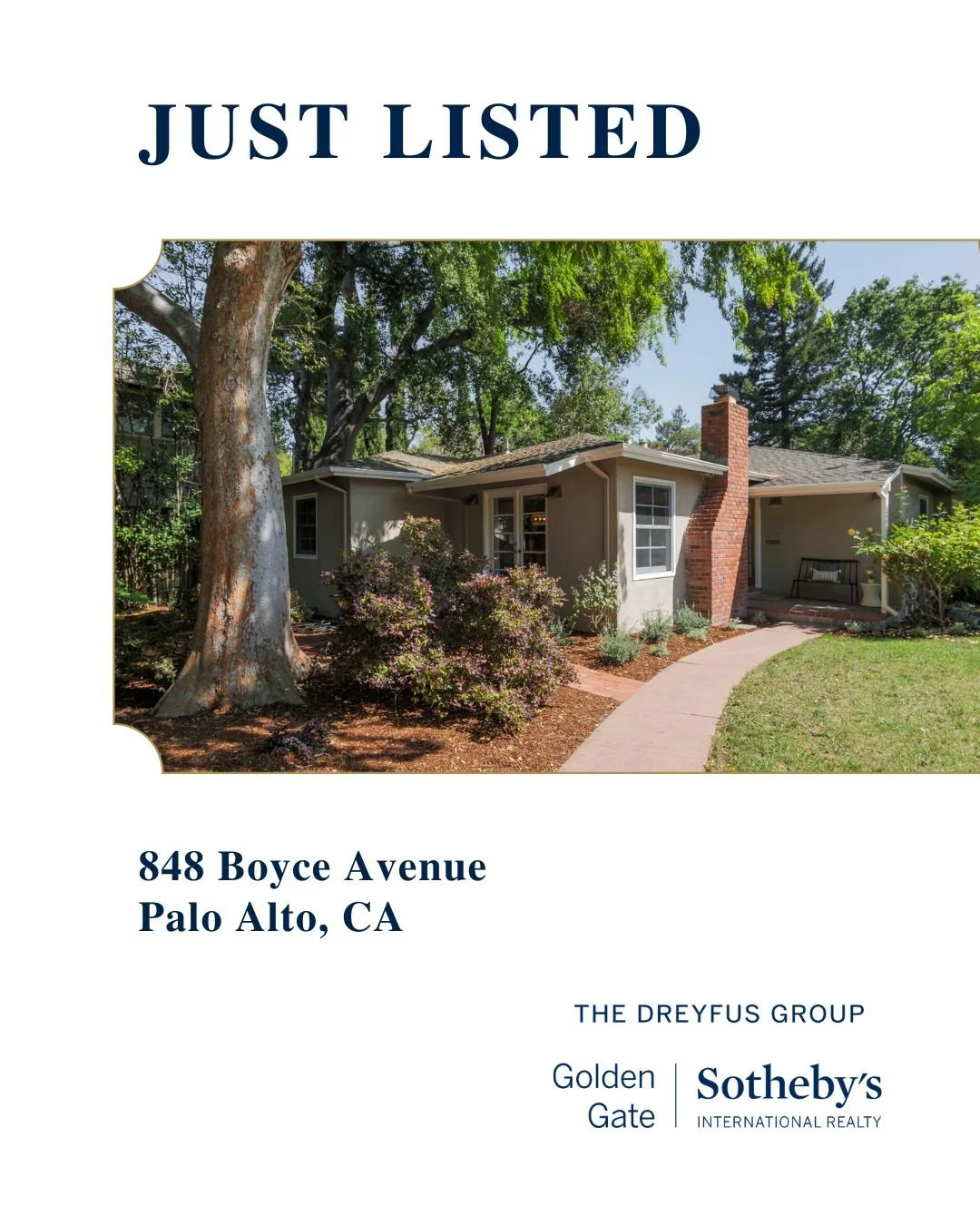 Just listed &ndash; 848 Boyce Avenue in #PaloAlto. Nestled at the end of a private lane in Palo Alto&rsquo;s prestigious Crescent Park neighborhood, this enchanting 3-bed/2-bath residence offers a rare blend of privacy and modern comfort. Inside, an 