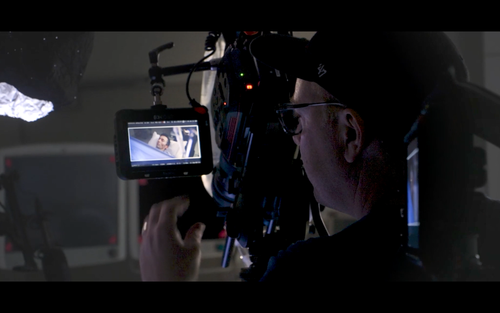 On set of Minimally Invasive. copyright 2020