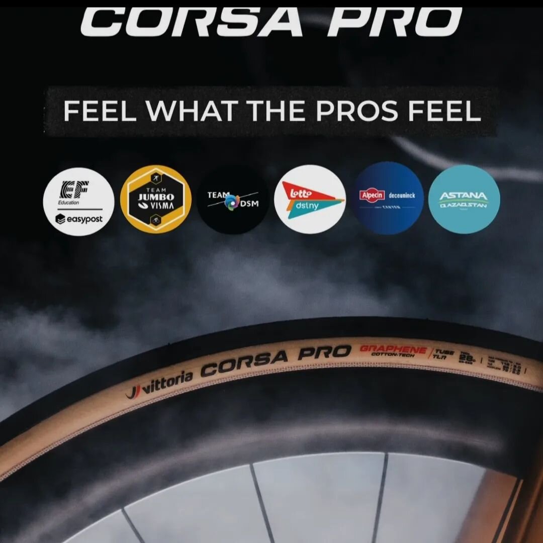 New Vittoria Corsa Pro tyres instore. Ride the tyres the pros use! #vittoriacorsapro #vittoriatyres #corsatyre @vittoria_australia @vittoriatires