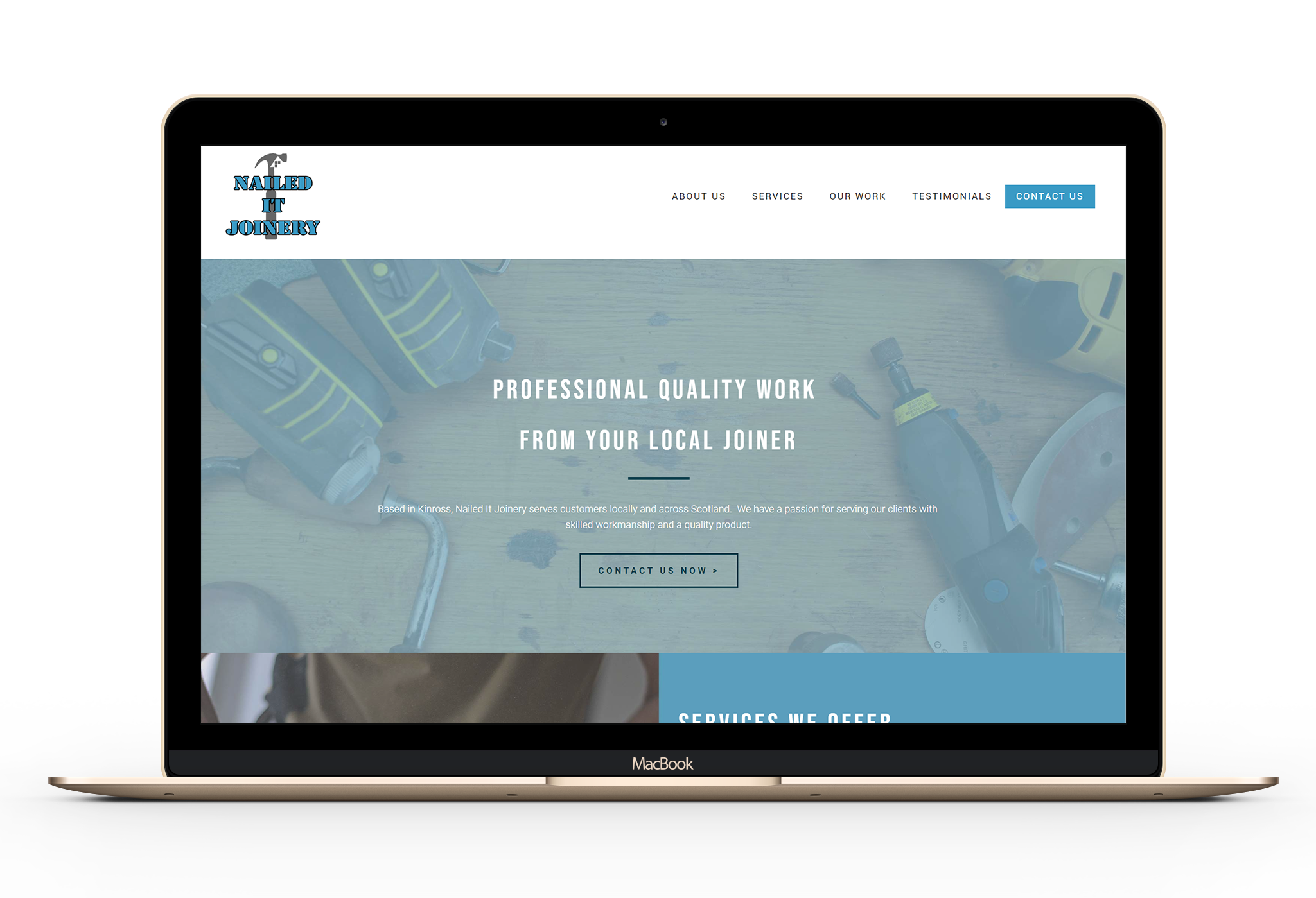joinery website design kirsty m design