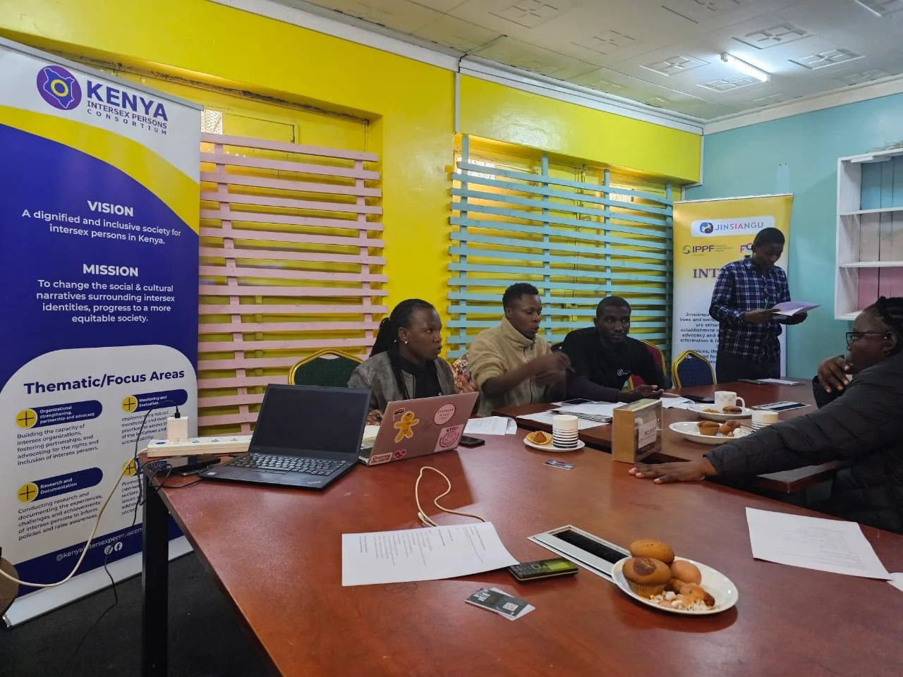 KIPC members during a working meeting