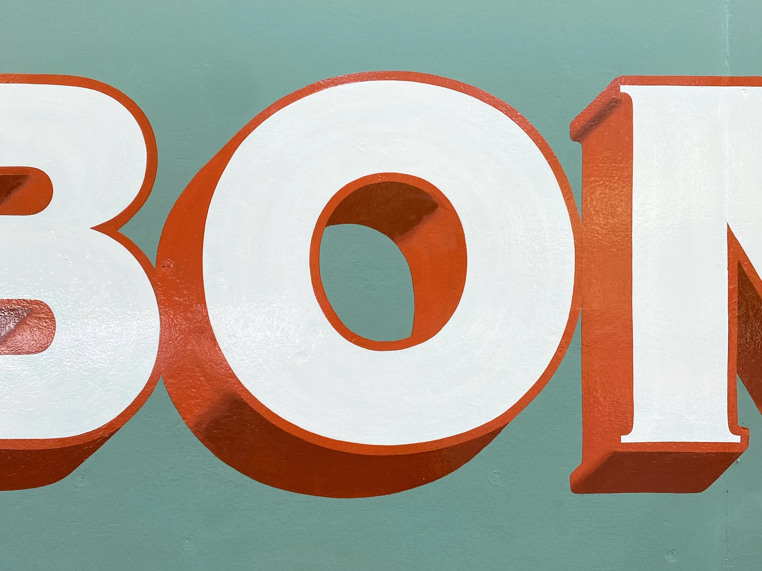 Formation de peinture en lettres