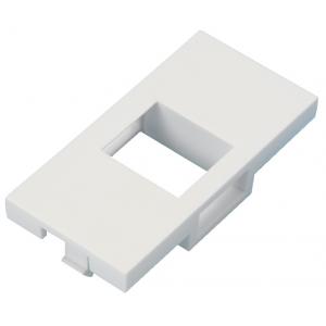 791431 Flat Unshuttered Keystone Fascia, 1 Port, White.jpg