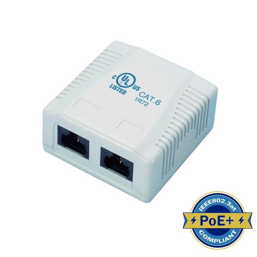 789794_1  Cat6 Surface Mounted Outlet 2Port PoE.jpg