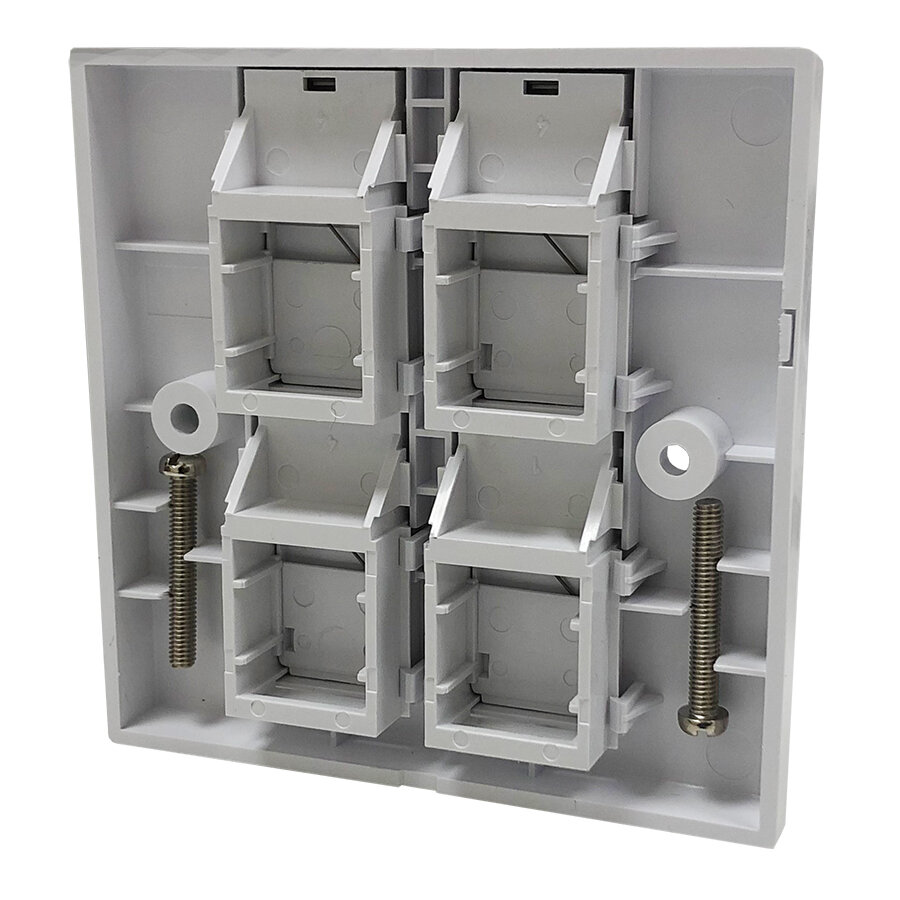 PG3051 - Ultima Single Gang Shuttered Keystone Faceplates — Ultima