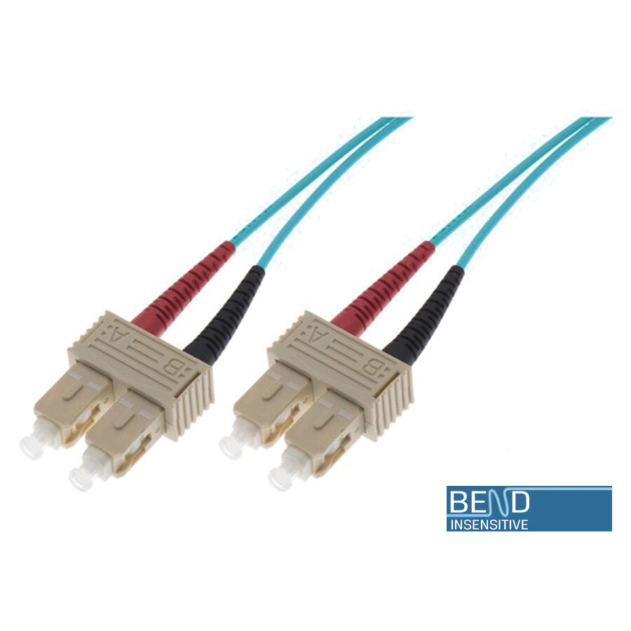 Fibre Patch Lead SC-SC Aqua Plugs.jpg