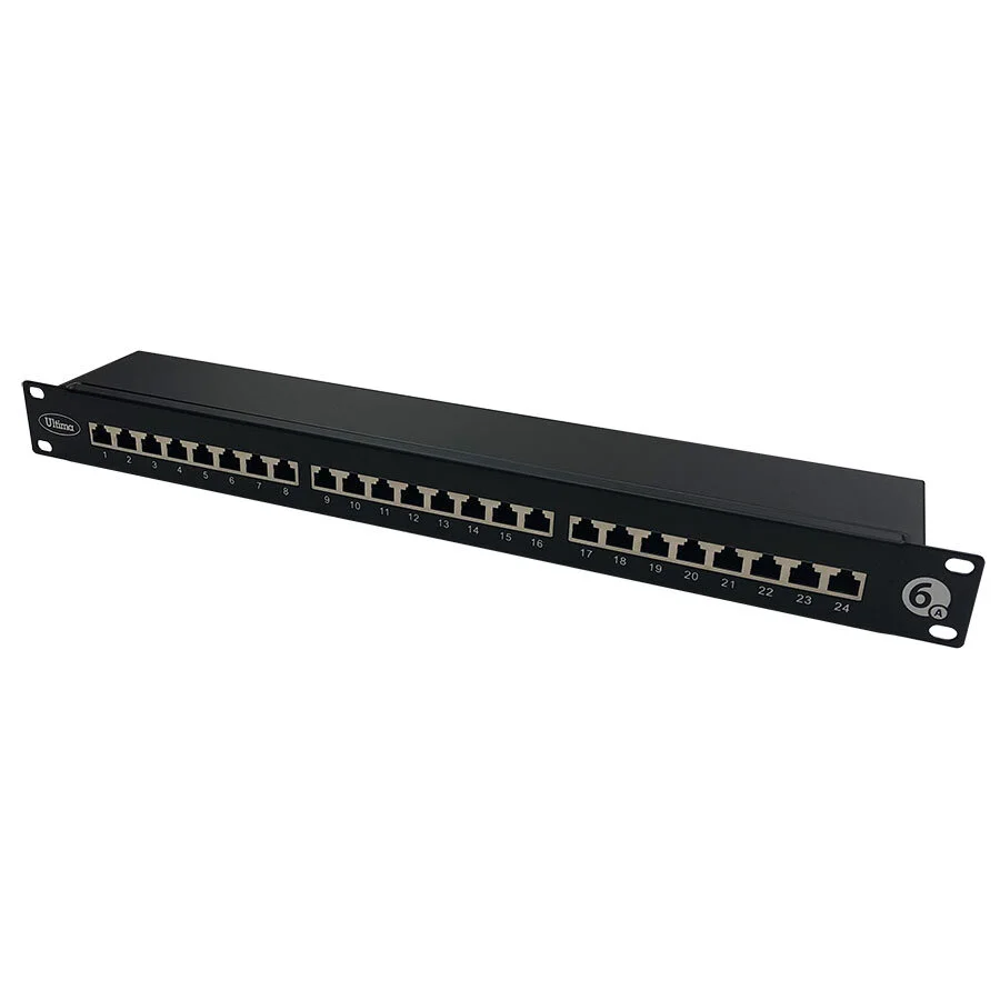 Ultima Patch Panel PG3454 - Ultima Cat6A Right Angle Patch Panels — Ultima