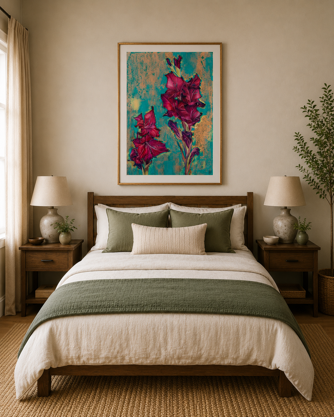 Gladioli Print in situ.PNG
