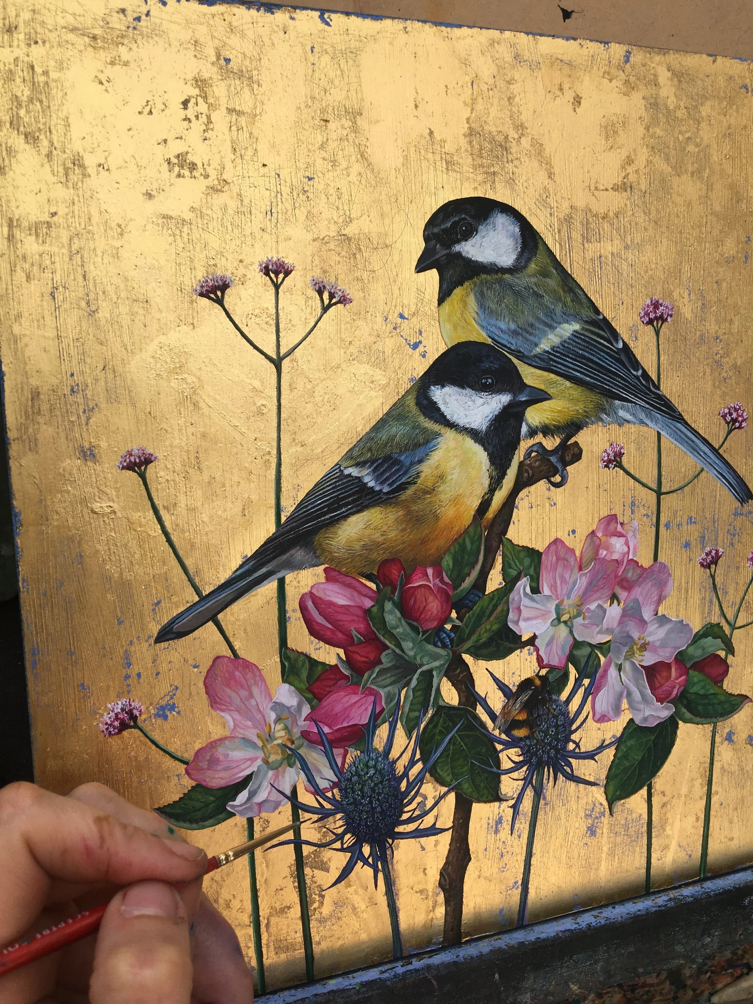 Great Tits painting in progress.JPG