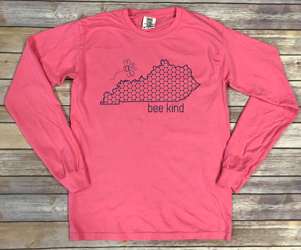 Comfort Colors Peony Bee Kind KY Tee