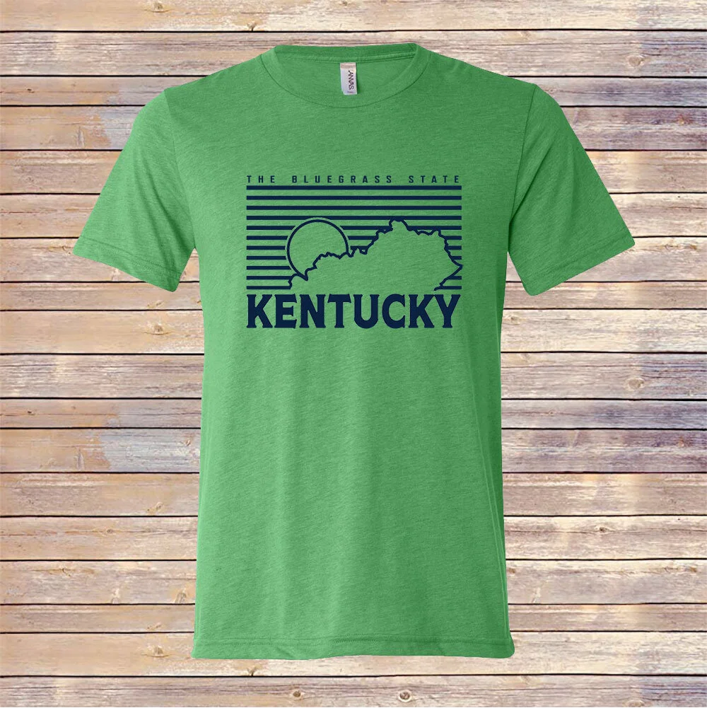 Heather Green KY Sunset Tri-Blend Tee