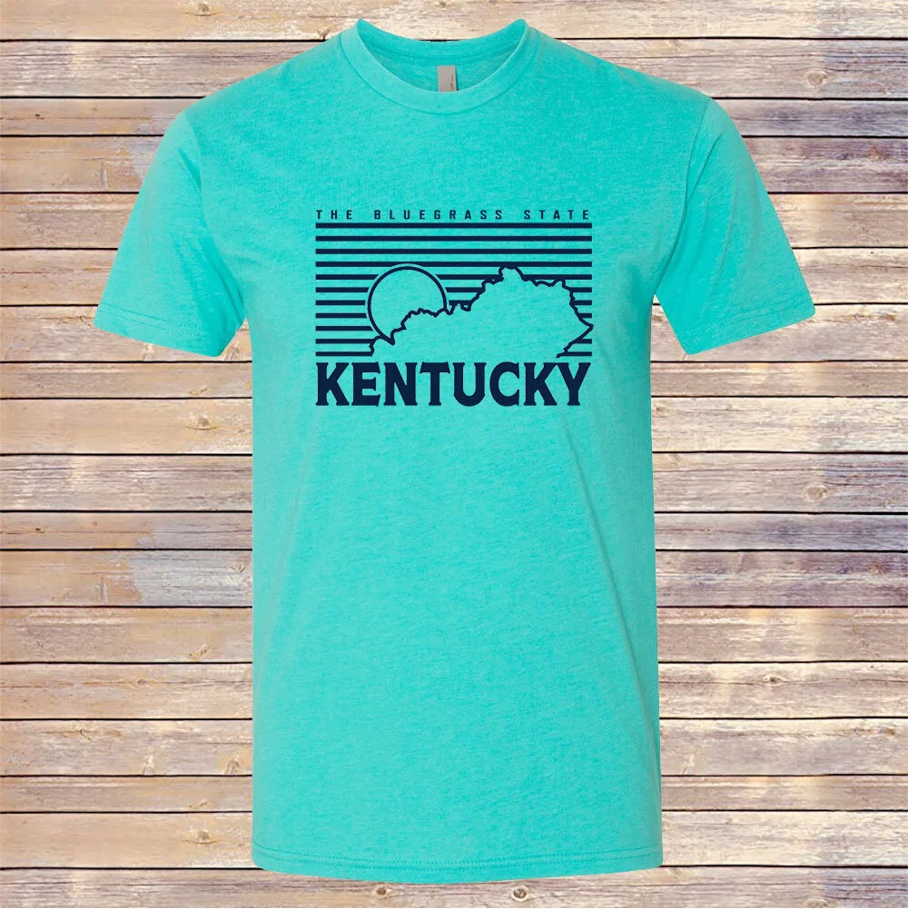 Sea Green KY Sunset Tri-Blend Tee