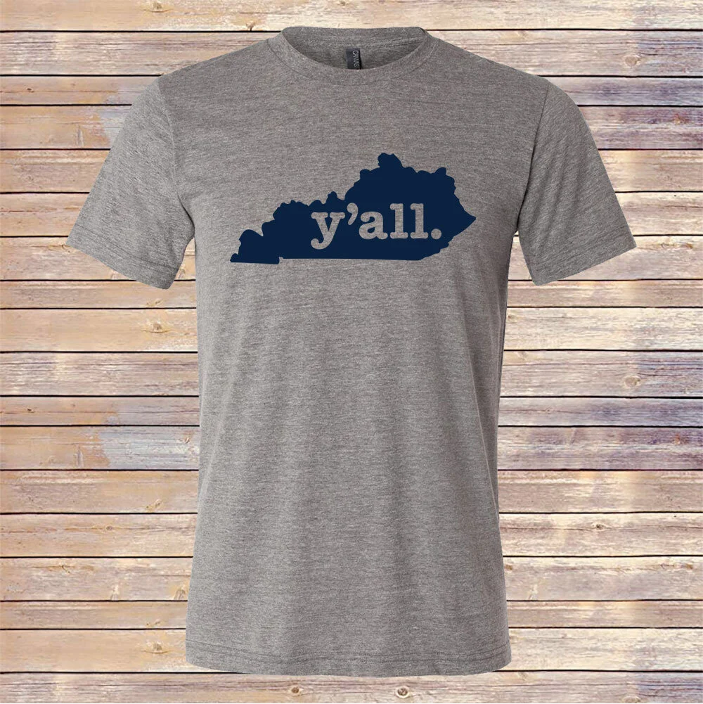 Heather Gray KY Y'all Tri-Blend Tee