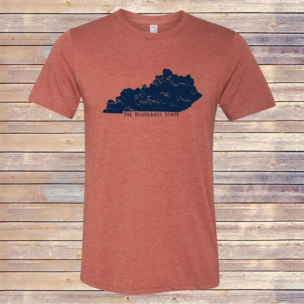 Heather Clay Bluegrass State Tri-Blend Tee