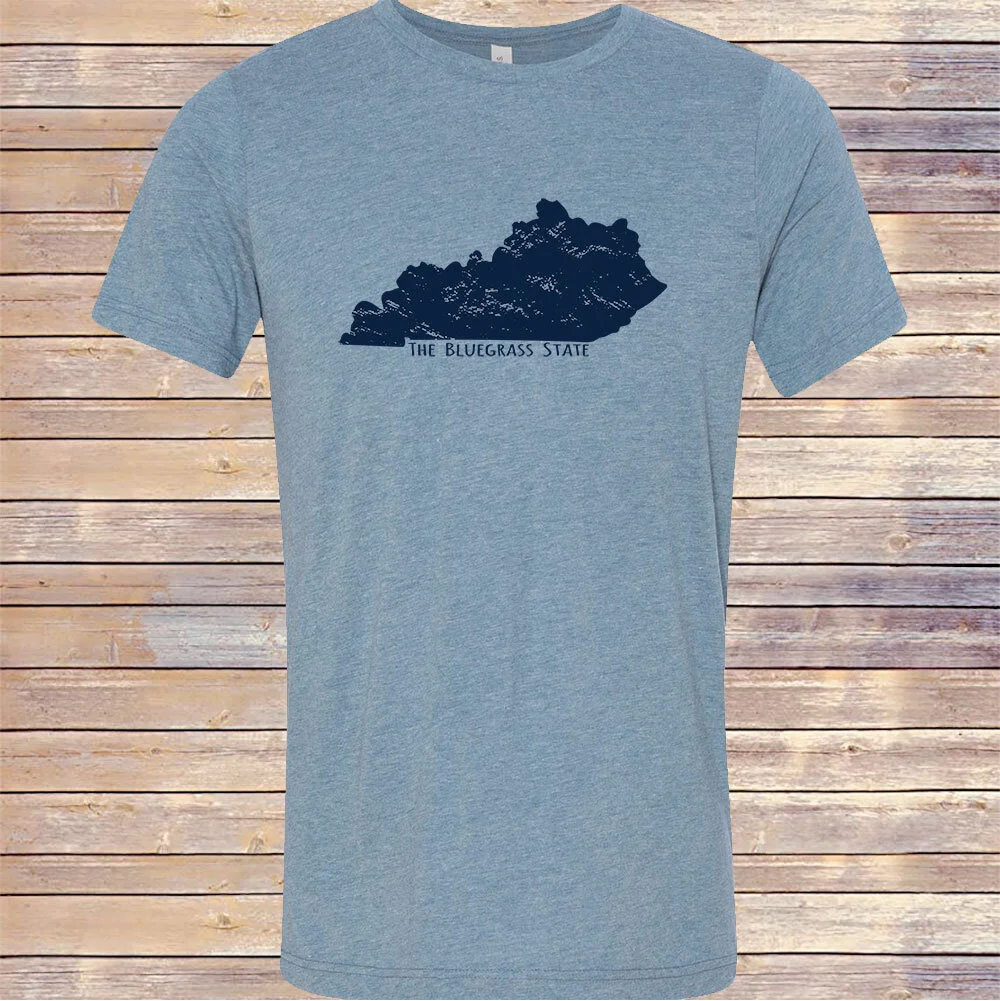 Heather Denim Bluegrass State Tri-Blend Tee