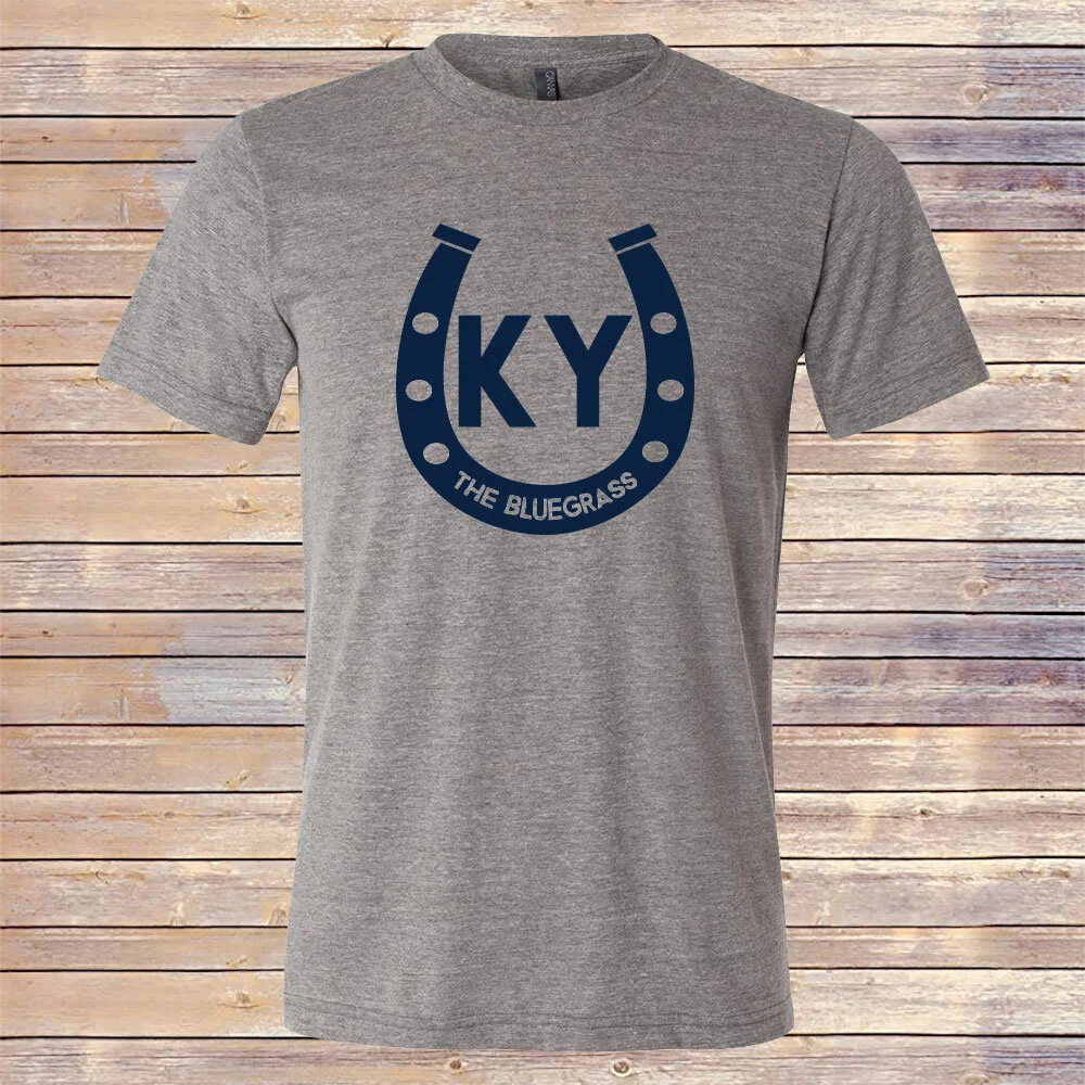 Heather Gray KY Horseshoe Tri-Blend Tee