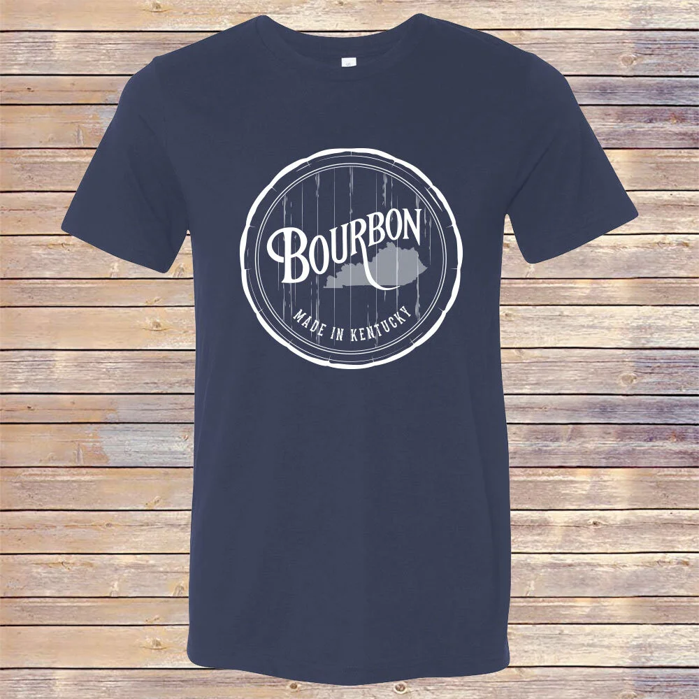 Heather Navy Bourbon Barrel  Tri-Blend Tee