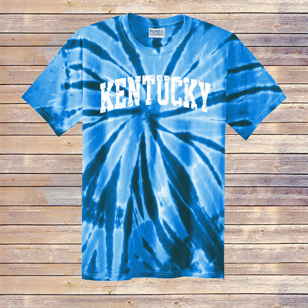 Blue Tie Dye Kentucky Arch Tee