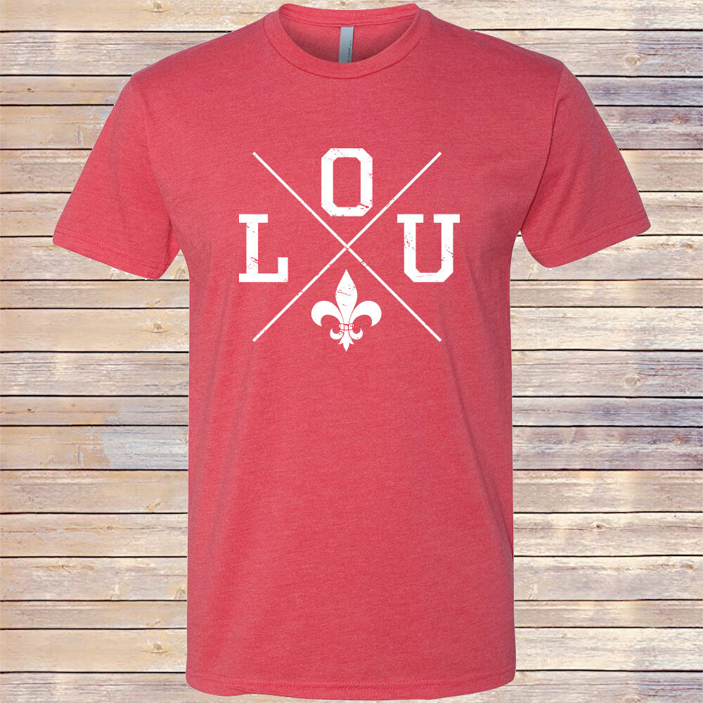 Heather Red LOU Tee