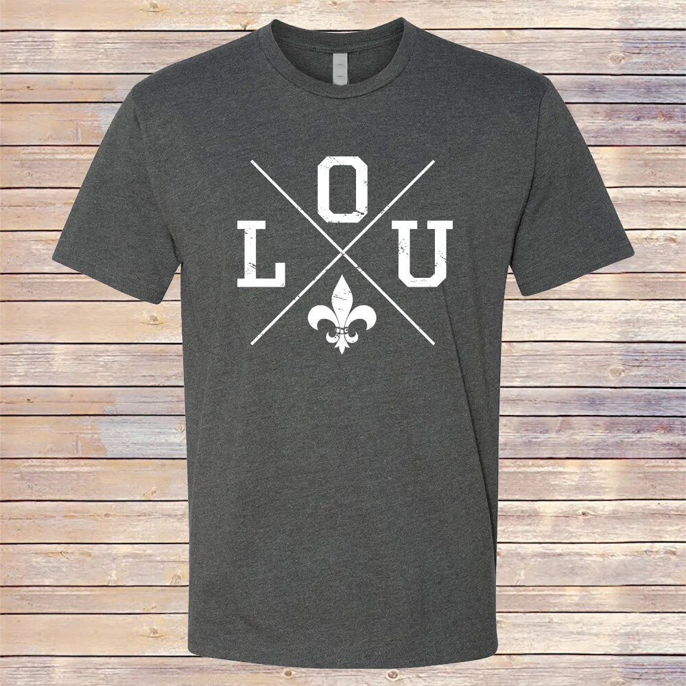 Heather Black LOU Fleur de Tee