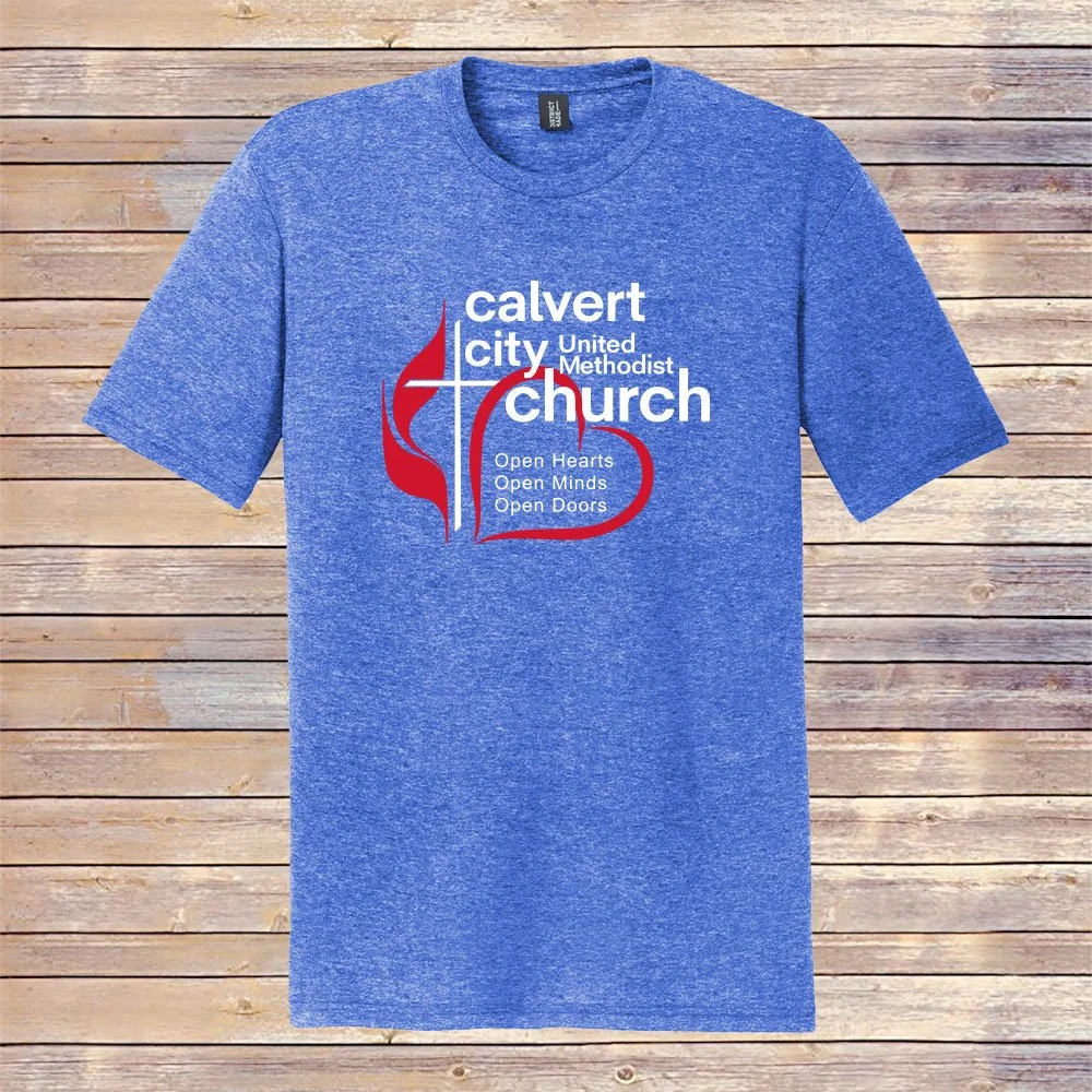 Youth Heather Royal CCUMC Heart Tee