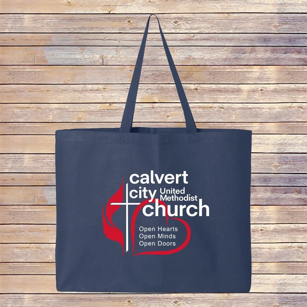 CCUMC Navy Canvas Tote