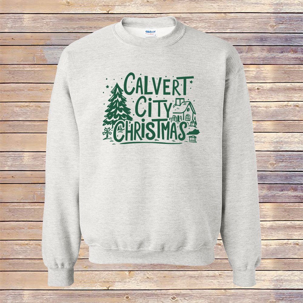 Heather Ash Calvert City Christmas Crewneck Sweatshirt